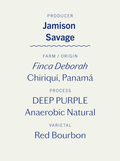 Jamison Savage Deep Purple Anaerobic Natural Bourbon