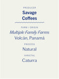 Savage Coffees Caturra Natural